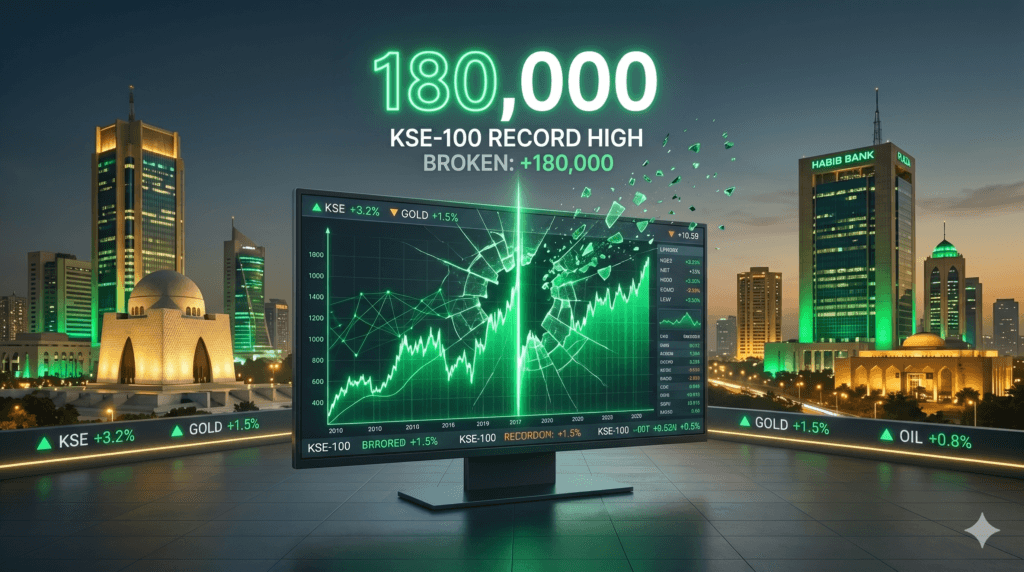 KSE-100 Index Crosses 180,000