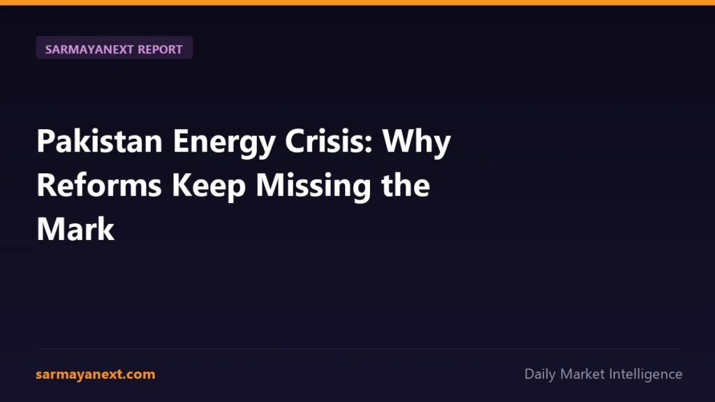 Pakistan Energy Crisis: Why Reforms Keep Missing the Mark