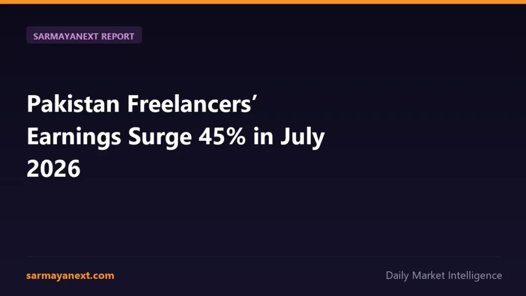 Pakistan Freelancers’ Earnings Surge 45% in July 2026