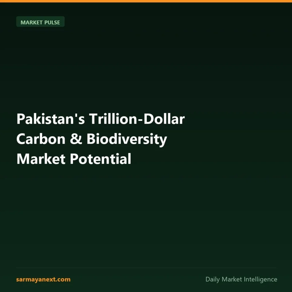 Pakistan's Trillion-Dollar Carbon & Biodiversity Market Potential