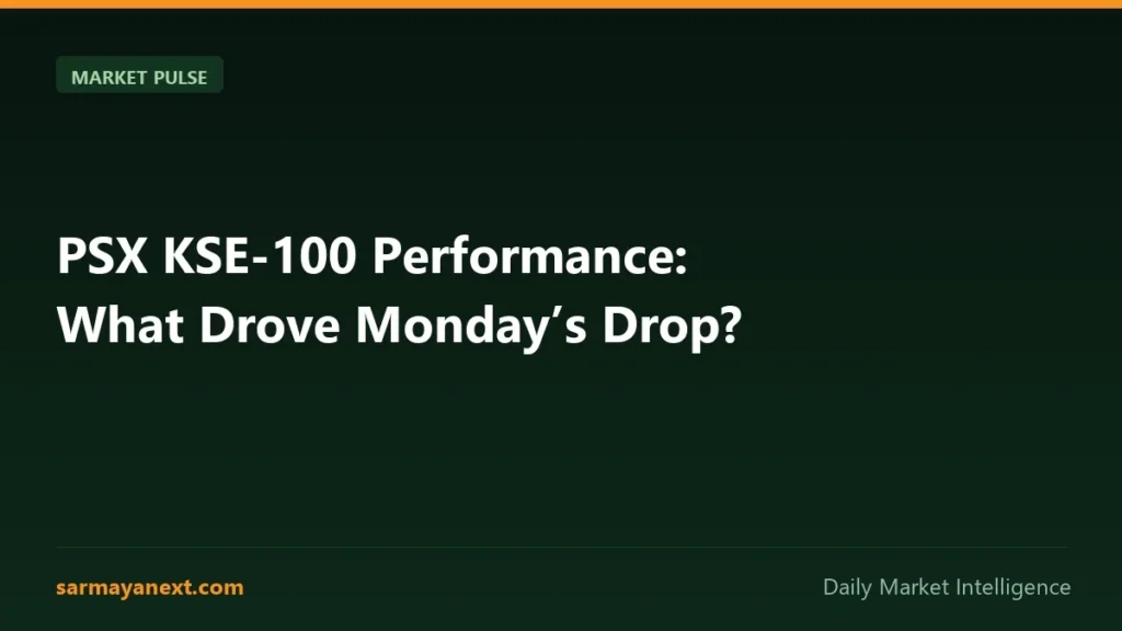 PSX KSE-100 Performance: What Drove Monday’s Drop?