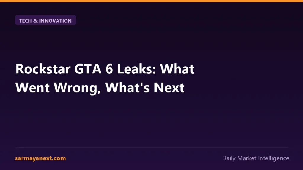 Rockstar GTA 6 Leaks: What Went Wrong, What's Next