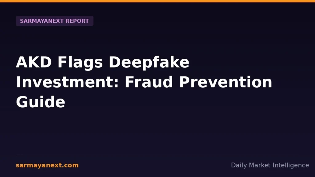AKD Flags Deepfake Investment: Fraud Prevention Guide