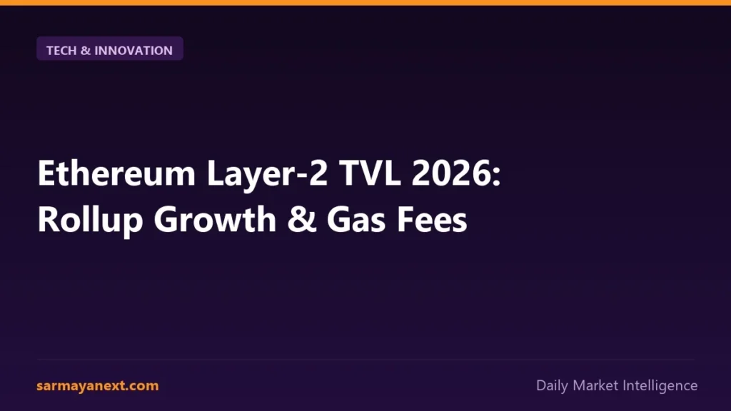 Ethereum Layer-2 TVL 2026: Rollup Growth & Gas Fees