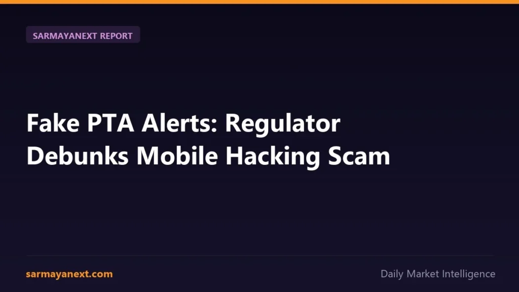 Fake PTA Alerts: Regulator Debunks Mobile Hacking Scam