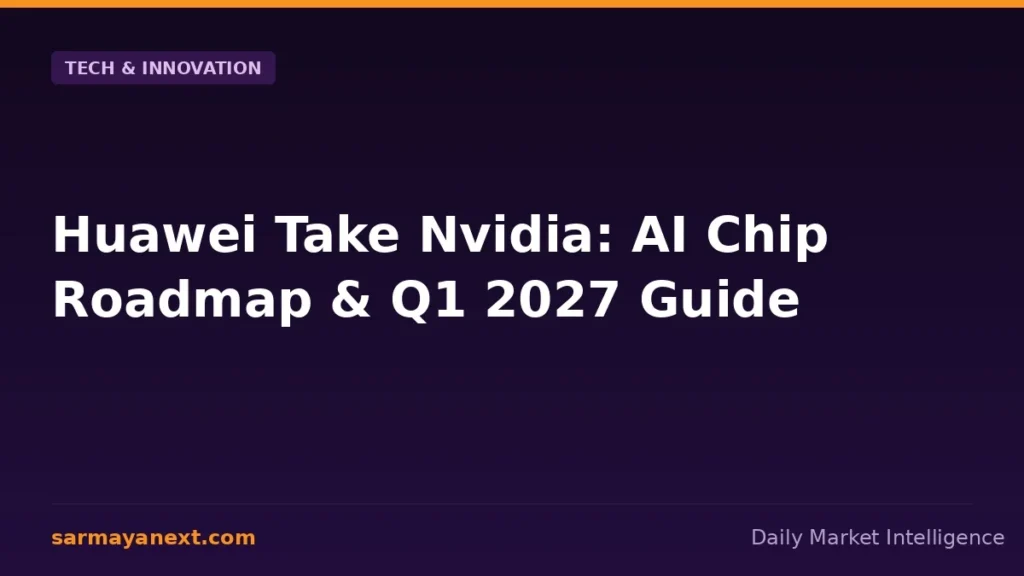 Huawei Take Nvidia: AI Chip Roadmap & Q1 2027 Guide
