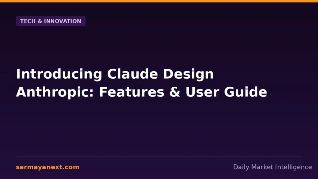 Introducing Claude Design Anthropic: Features & User Guide