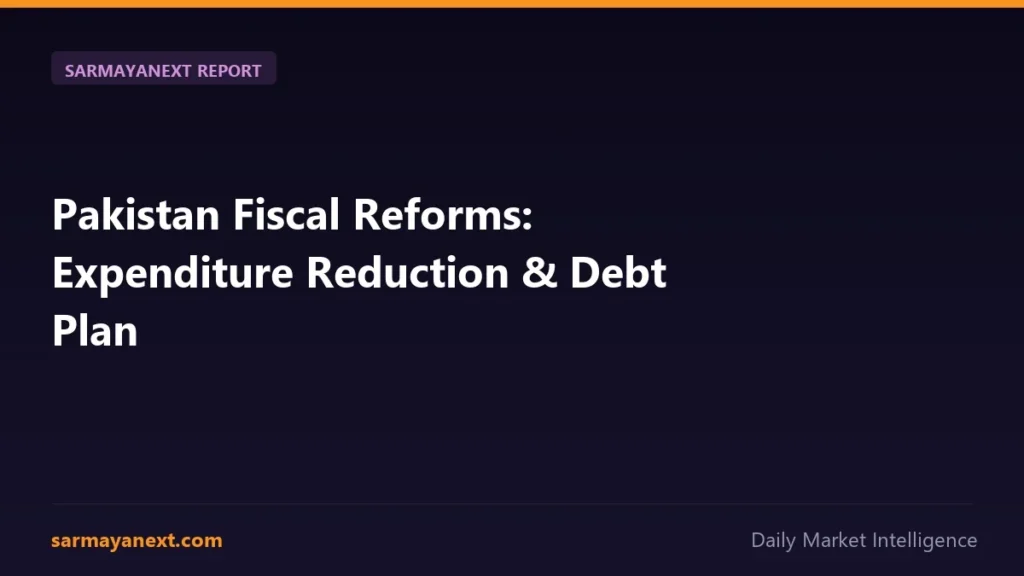 pakistan fiscal reforms expenditure reduction — Pakistan Fiscal Reforms: Expenditure Reduction & Debt Plan