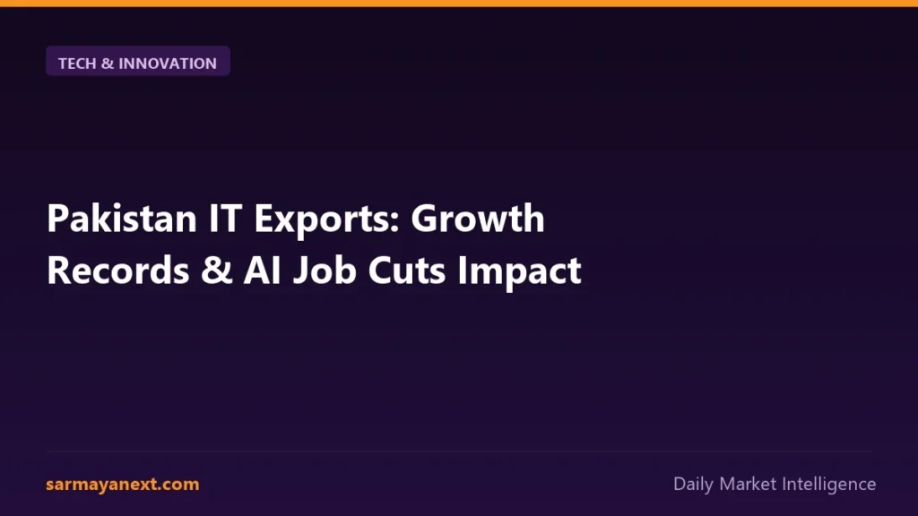 Pakistan IT Exports: Growth Records & AI Job Cuts Impact