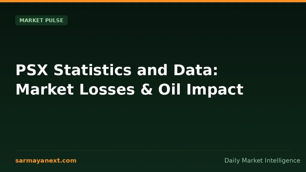 PSX Statistics and Data: Market Losses & Oil Impact