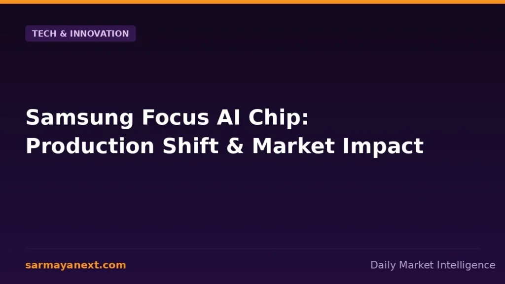 Samsung Focus AI Chip: Production Shift & Market Impact