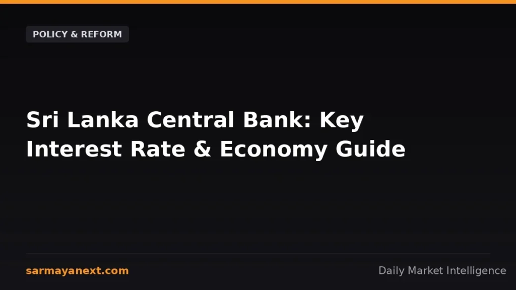 Sri Lanka Central Bank: Key Interest Rate & Economy Guide